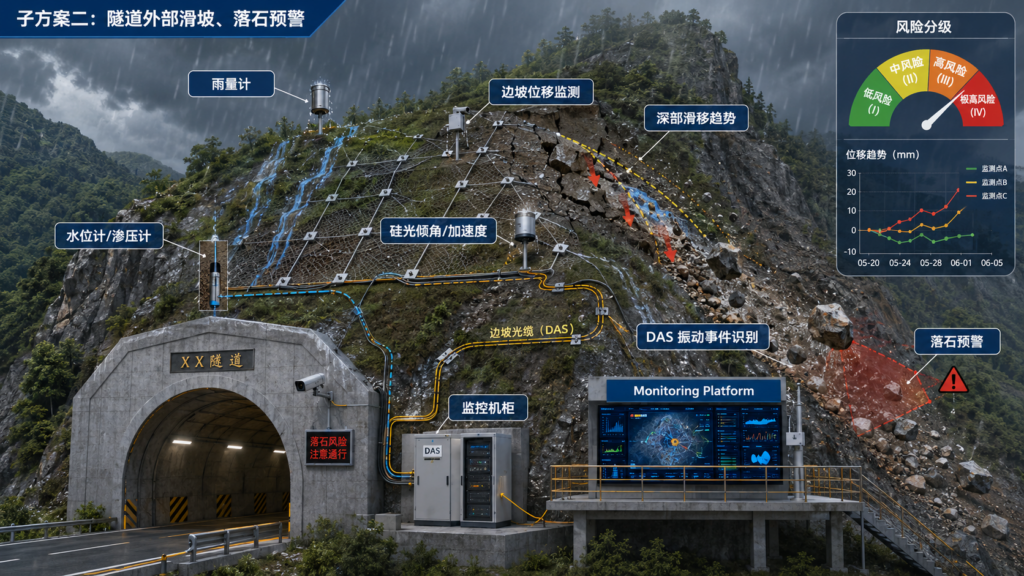 边坡滑坡与地质灾害温度应变振动监测解决方案